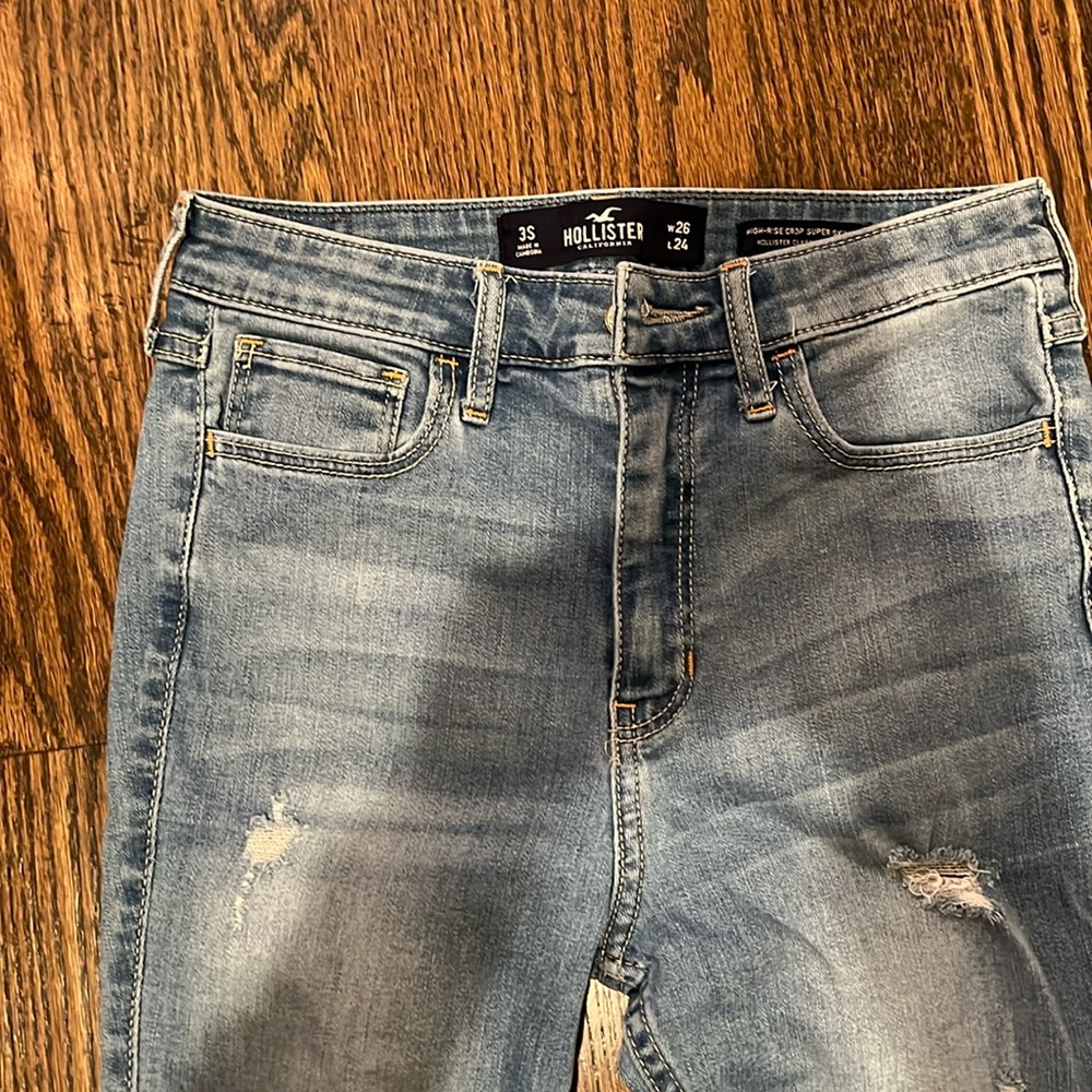 Hollister high-rise crop super skinny classic stretch sz 3 short